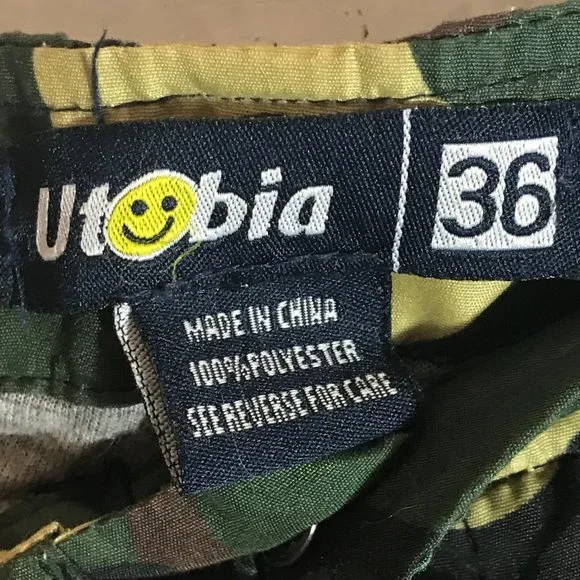 Army Camo Camouflage Fatigue Military Pants  Waist 36 - Picture 6 of 13